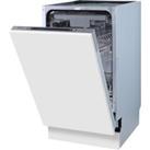 Hisense HV523E15UK Fully Integrated Slimline Dishwasher - Silver Control Panel - E Rated, Silver