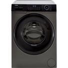 Haier i-Pro Series 3 HW100-B14939S 10kg Washing Machine with 1400 rpm - Anthracite - A Rated, Black