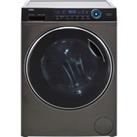 Haier i-Pro Series 7 HW100-B14979S 10kg Washing Machine with 1400rpm, Steam Function, Automatic Weight Detection, Anti-Bacterial Treatment, Silver