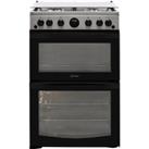 Indesit ID67G0MCX/UK Freestanding Gas Cooker - Silver - A+/A+ Rated, Silver