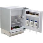 Indesit IFA1.UK1 Integrated Under Counter Fridge with Ice Box - Fixed Door Fixing Kit - Steel - F Rated, Stainless Steel