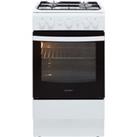 Indesit Cloe IS5G1KMW 50cm Freestanding Gas Cooker - White - A Rated, White