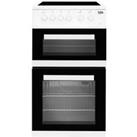 Beko KDC5422AW 50cm Electric Cooker with Ceramic Hob - White - A Rated, White