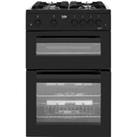 Beko KDG611K 60cm Freestanding Gas Cooker with Full Width Gas Grill - Black - A+/A Rated, Black