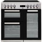 Beko KDVC90X 90cm Electric Range Cooker with Ceramic Hob - Stainless Steel - A/A Rated, Stainless Steel