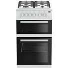 Beko KDVG593W 50cm Freestanding Gas Cooker with Gas Grill - White - A+ Rated, White
