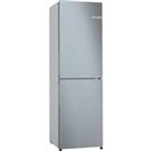 Bosch Series 2 KGN27NLEAG 50/50 Frost Free Fridge Freezer - Stainless Steel Effect - E Rated, Stainless Steel