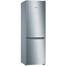 Bosch Series 2 KGN33NLEAG 60/40 Frost Free Fridge Freezer - Stainless Steel Effect - E Rated, Stainless Steel