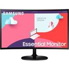 Samsung S36C 24" Full HD 75Hz Curved Monitor with AMD FreeSync - Black, Black