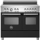 Bertazzoni Master Series MAS105I2ENEC Electric Range Cooker with Induction Hob - Nero - A/A Rated, Black