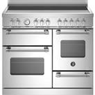 Bertazzoni Master Series MAS105I3EXC Electric Range Cooker with Induction Hob - Stainless Steel - A Rated, Stainless Steel