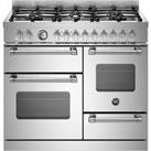 Bertazzoni Master Series MAS106L3EXC 100cm Dual Fuel Range Cooker - Stainless Steel - A Rated, Stain