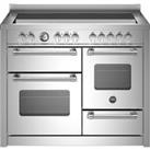 Bertazzoni Master Series MAS115I3EXC 110cm Dual Fuel Range Cooker - Stainless Steel - A Rated, Stain