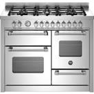 Bertazzoni Master Series MAS116L3EXC 110cm Dual Fuel Range Cooker - Stainless Steel - A/A Rated, Stainless Steel