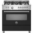 Bertazzoni Master Series MAS95C1ENEC Dual Fuel Range Cooker - Nero - A Rated, Black