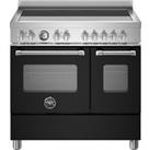 Bertazzoni Master Series MAS95I2ENEC Electric Range Cooker with Induction Hob - Nero - A Rated, Black