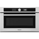 Hotpoint Class 4 MD454IXH Built In 38cm Tall Compact Microwave - Stainless Steel, Stainless Steel