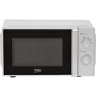 Beko Compact Solo MOC20100SFB 24cm tall, 45cm wide, Freestanding Microwave - Silver, Silver
