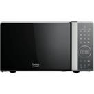 Beko MOC20130SFB 24cm tall, 45cm wide, Freestanding Compact Microwave - Silver, Silver