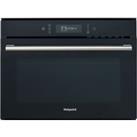 Hotpoint Multiwave MP676BLH 46cm tall, 60cm wide, Built In Microwave - Black, Black