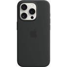Apple Silicone Case with MagSafe for iPhone 15 Pro - Black, Black