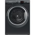 Hotpoint NSWM945CBSUKN 9kg Washing Machine with 1400 rpm - Black - B Rated, Black