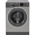 Hotpoint NSWM945CGGUKN 9kg Washing Machine with 1400 rpm - Graphite - B Rated, Silver
