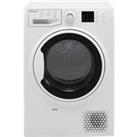 Hotpoint NTM1081WKUK 8Kg Heat Pump Tumble Dryer - White - A+ Rated, White