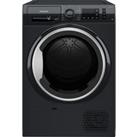 Hotpoint Crease Care NTM1182BSKUK 8Kg Heat Pump Tumble Dryer - Black - A++ Rated, Black