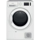 Hotpoint Crease Care NTM1182UK 8Kg Heat Pump Tumble Dryer - White - A++ Rated, White