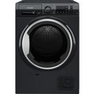 Hotpoint Crease Care NTM1192BSKUK 9Kg Heat Pump Tumble Dryer - Black - A++ Rated, Black