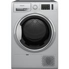 Hotpoint Crease Care NTM1192SSKUK 9Kg Heat Pump Tumble Dryer - Silver - A++ Rated, Silver