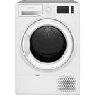 Hotpoint Crease Care NTM1192UK 9Kg Heat Pump Tumble Dryer - White - A++ Rated, White