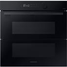 Samsung Series 5 Dual Cook Flex NV7B5750TAK Wifi Connected Built In Electric Single Oven and Pyrolytic Cleaning - Black Glass - A+ Rated, Black