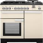Rangemaster Professional Deluxe PDL100DFFCR/C 100cm Dual Fuel Range Cooker - Cream - A/A Rated, Crea