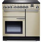 Rangemaster Professional Deluxe PDL90EICR/C 90cm Electric Range Cooker with Induction Hob - Cream / 