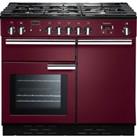 Rangemaster Professional Plus PROP100DFFCY/C 100cm Dual Fuel Range Cooker - Cranberry - A/A Rated, R