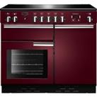 Rangemaster Professional Plus PROP100EICY/C 100cm Electric Range Cooker with Induction Hob - Cranber