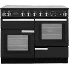 Rangemaster Professional Plus PROP110EIGB/C 110cm Electric Range Cooker with Induction Hob - Black - A/A Rated, Black