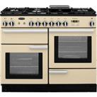 Rangemaster Professional Plus PROP110NGFCR/C 110cm Gas Range Cooker - Cream / Chrome - A+/A+ Rated, 