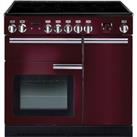 Rangemaster Professional Plus PROP90EICY/C 90cm Electric Range Cooker with Induction Hob - Cranberry