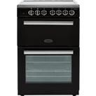 Rangemaster Professional Plus 60 PROPL60EIBL/C 60cm Electric Cooker with Induction Hob - Black / Chrome - A/A Rated, Black