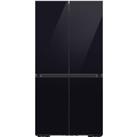 Samsung Bespoke RF65A967622 Wifi Connected Plumbed Total No Frost American Fridge Freezer - Clean Black - F Rated, Black