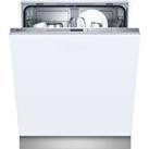 NEFF N30 S153ITX05G Wifi Connected Fully Integrated Standard Dishwasher - Stainless Steel Control Panel with Fixed Door Fixing Kit - E Rated, Stainless Steel