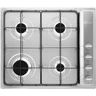 Smeg Cucina S64S 58cm Gas Hob - Stainless Steel, Stainless Steel