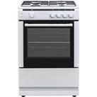 Electra SG60W/1 60cm Freestanding Gas Cooker - White - A Rated, White
