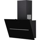 Elica SHY-BLK-60 60 cm Angled Chimney Cooker Hood - Black Glass - For Ducted/Recirculating Ventilati