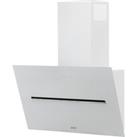Elica SHY-WH-60 60 cm Angled Chimney Cooker Hood - White Glass - For Ducted/Recirculating Ventilation, White
