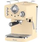 Swan Retro SK22110CN Espresso Coffee Machine - Cream, Cream