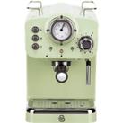 Swan Retro SK22110GN Espresso Coffee Machine - Green, Green